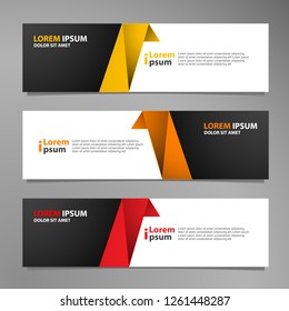 Vector abstract banner design modern .web template