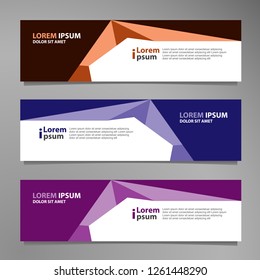 Vector abstract banner design modern .web template