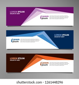 Vector abstract banner design modern .web template