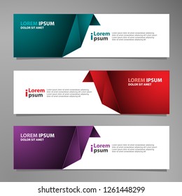 Vector abstract banner design modern .web template