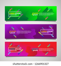 Vector abstract banner design modern. web template