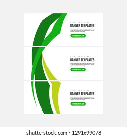 Vector abstract banner design modern web template
