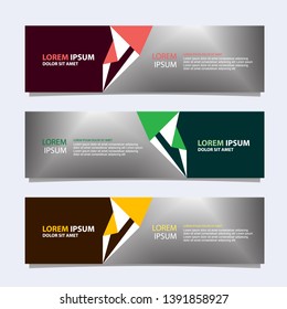Vector abstract banner design modern .web template
