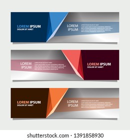 Vector abstract banner design modern .web template