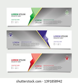 Vector abstract banner design modern .web template