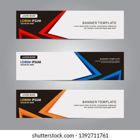 Vector abstract banner design modern .web template