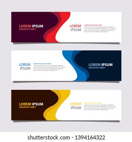 Vector abstract banner design modern .web template