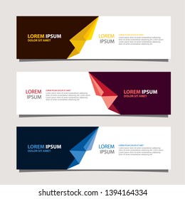 Vector abstract banner design modern .web template