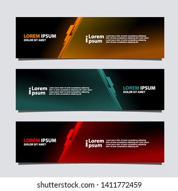 Vector abstract banner design modern .web template
