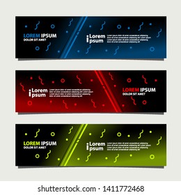 Vector abstract banner design modern .web template