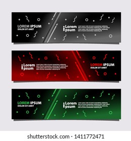Vector abstract banner design modern .web template