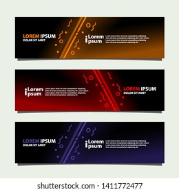 Vector abstract banner design modern .web template