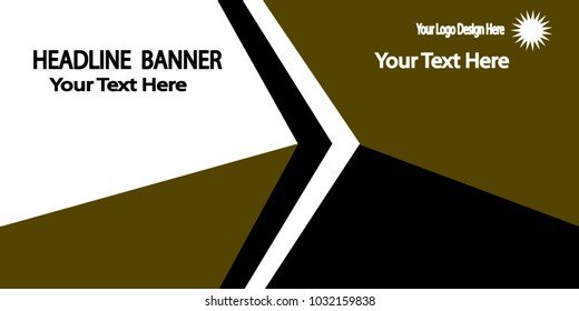 Vector abstract banner design template