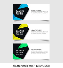 Vector Abstract Banner Design Template