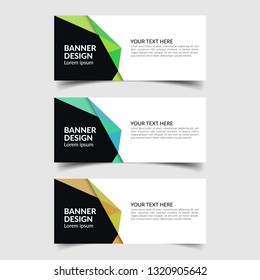 Vector Abstract Banner Design Template