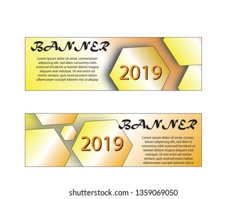Vector abstract banner design template. Collection of web banner template. Abstract geometric web design banner template. can used for header, footer, layout, landing page.