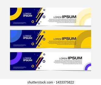 Vector abstract banner design template. Collection of web banner template. Used for header, footer, layout, letterhed, landing page