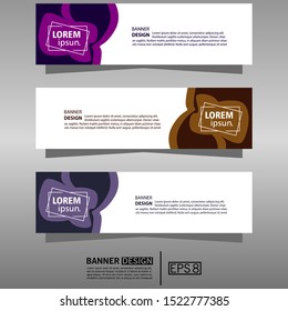 Vector abstract banner design template. Collection of web banner template. Abstract web design banner template. can used for header, footer, layout, letterhed, landing page.