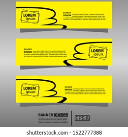 Vector abstract banner design template. Collection of web banner template. Abstract web design banner template. can used for header, footer, layout, letterhed, landing page.