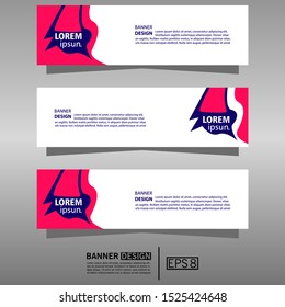 Vector abstract banner design template. Collection of web banner template. Abstract web design banner template. can used for header, footer, layout, letterhed, landing page.