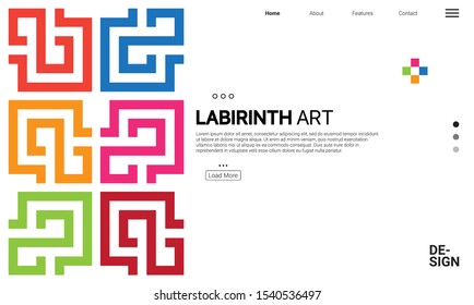 Vector abstract banner design template. Collection of web banner template. Abstract geometric web design