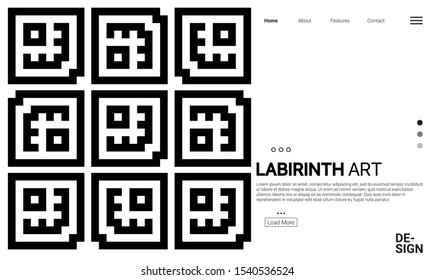 Vector abstract banner design template. Collection of web banner template. Abstract geometric web design