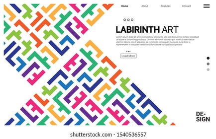 Plantilla de diseño de banner abstracto vectorial. Colección de plantillas de banner web. Diseño web geométrico abstracto