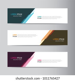 Vector abstract banner design web template