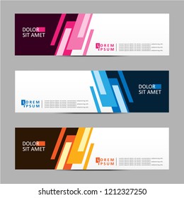 Vector abstract banner design web template. Modern banner design