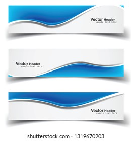 Vector abstract banner design web template. Abstract geometric design banner web template on white background. Header footer Web Design Elements. Collection of web banner template - Vector - eps10