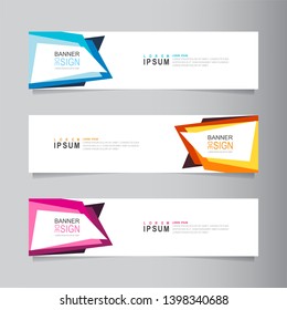 Vector abstract banner design web template. Collection of abstract banners.Suitable for banner sale, presentation, social media stories, story, promotion, flyer, poster and brochure.