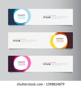 Vector abstract banner design web template. Collection of abstract banners. Suitable for banner sale, presentation, social media stories, story, promotion, flyer, poster and brochure.