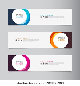 Vector abstract banner design web template. Collection of abstract banners. Suitable for banner sale, presentation, social media stories, story, promotion, flyer, poster and brochure.