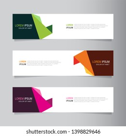 Vector abstract banner design web template. Collection of abstract banners. Suitable for banner sale, presentation, social media stories, story, promotion, flyer, poster and brochure.