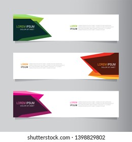 Vector abstract banner design web template. Collection of abstract banners. Suitable for banner sale, presentation, social media stories, story, promotion, flyer, poster and brochure.