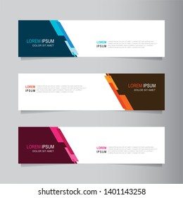 Vector abstract banner design web template. Collection of abstract banners. Suitable for banner sale, presentation, social media stories, story, promotion, flyer, poster and brochure.
