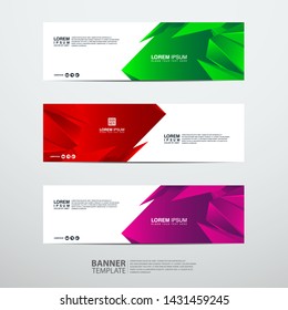 Vector abstract banner design web template. Collection of abstract banners. Suitable for banner sale, presentation, social media stories, story, promotion, flyer, poster and brochure.