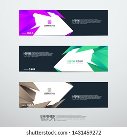 Vector abstract banner design web template. Collection of abstract banners. Suitable for banner sale, presentation, social media stories, story, promotion, flyer, poster and brochure.