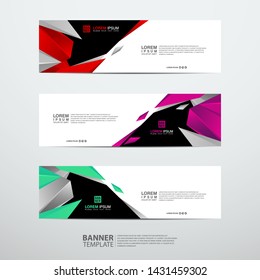 Vector abstract banner design web template. Collection of abstract banners. Suitable for banner sale, presentation, social media stories, story, promotion, flyer, poster and brochure.