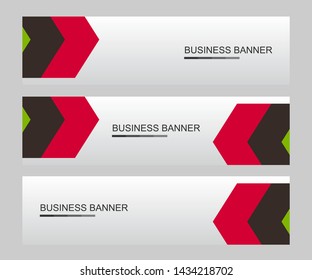 Vector abstract banner design web template