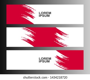 Vector abstract banner design web template