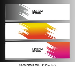 Vector abstract banner design web template. Collection of abstract banners.Suitable for banner sale, presentation, social media stories, story, promotion, flyer, poster and brochure