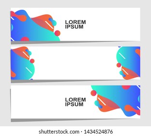 Vector abstract banner design web template. Collection of abstract banners.Suitable for banner sale, presentation, social media stories, story, promotion, flyer, poster and brochure