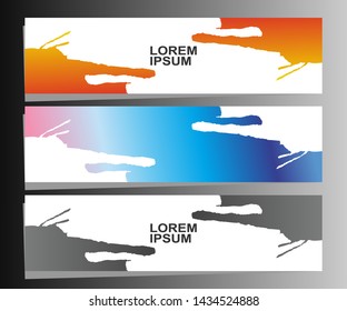 Vector abstract banner design web template. Collection of abstract banners.Suitable for banner sale, presentation, social media stories, story, promotion, flyer, poster and brochure