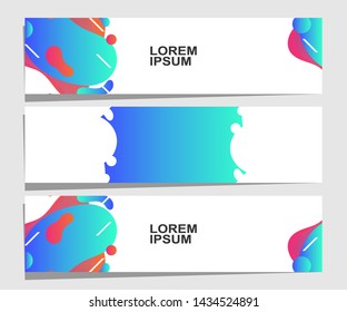 Vector abstract banner design web template. Collection of abstract banners.Suitable for banner sale, presentation, social media stories, story, promotion, flyer, poster and brochure