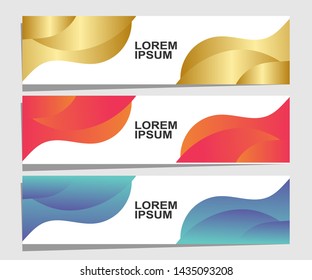 Vector abstract banner design web template. Collection of abstract banners.Suitable for banner sale, presentation, social media stories, story, promotion, flyer, poster and brochure