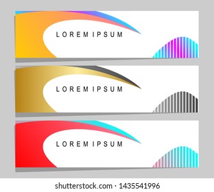 Vector abstract banner design web template. Collection of abstract banners.Suitable for banner sale, presentation, social media stories, story, promotion, flyer, poster and brochure