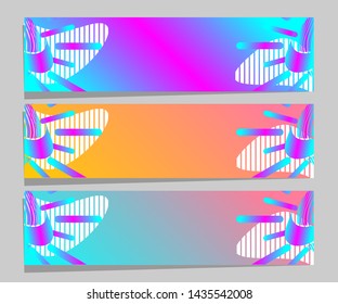 Vector abstract banner design web template. Collection of abstract banners.Suitable for banner sale, presentation, social media stories, story, promotion, flyer, poster and brochure
