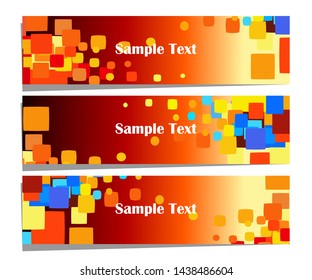 Vector abstract banner design web template. Collection of abstract banners.Suitable for banner sale, presentation, social media stories, story, promotion, flyer, poster and brochure