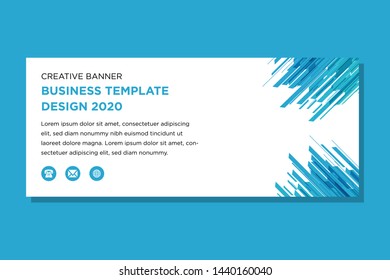 Vector abstract banner design web template